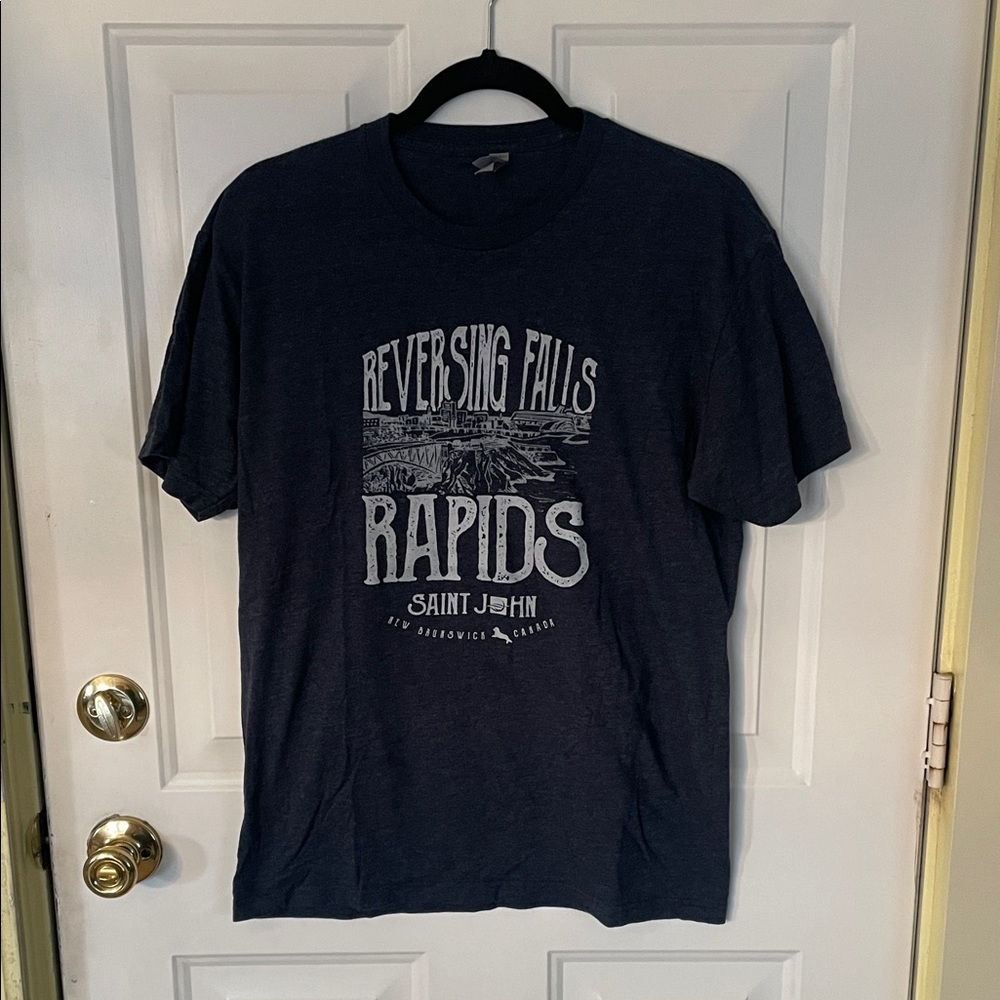Reversing Falls Rapids Navy T-Shirt